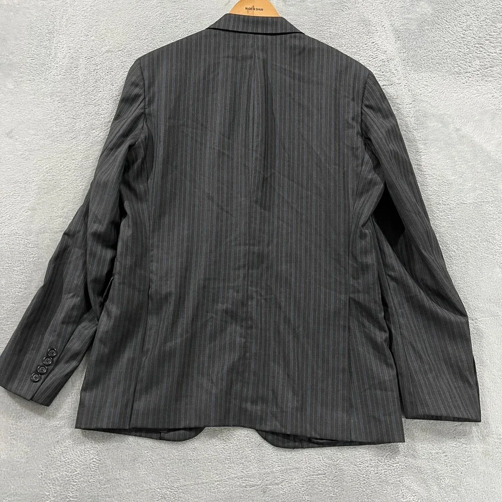 Brooks Brothers Blazer 1818 Milano Saxxon 100% Wool Size 40R Striped Academia‎
